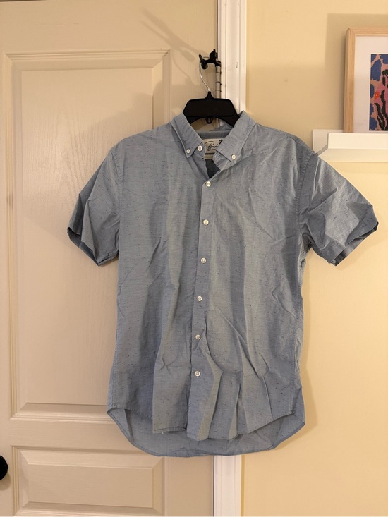 Bonobos Other - Bonobos Light Blue Short-Sleeve Button-Down Shirt with Subtle Speckle
